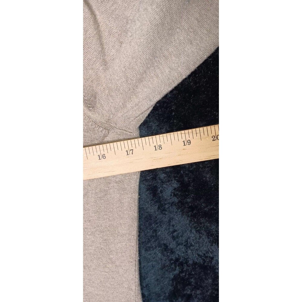 Banana Republic Silk Cotton Cashmere Blend Vneck Sweater S Taupe Brown Preppy - Picture 8 of 13
